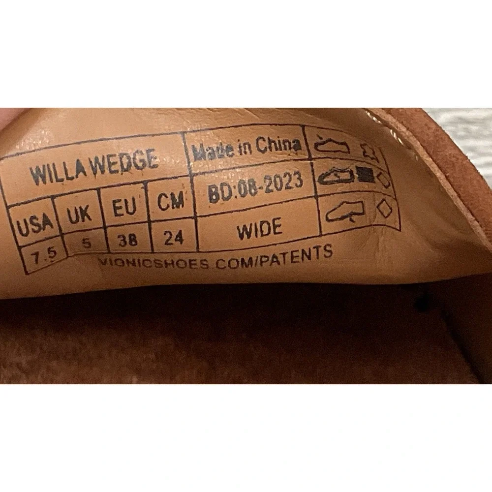 ‼️SALE‼️Vionic Aster Willa Wedge Loafers Toffee Suede